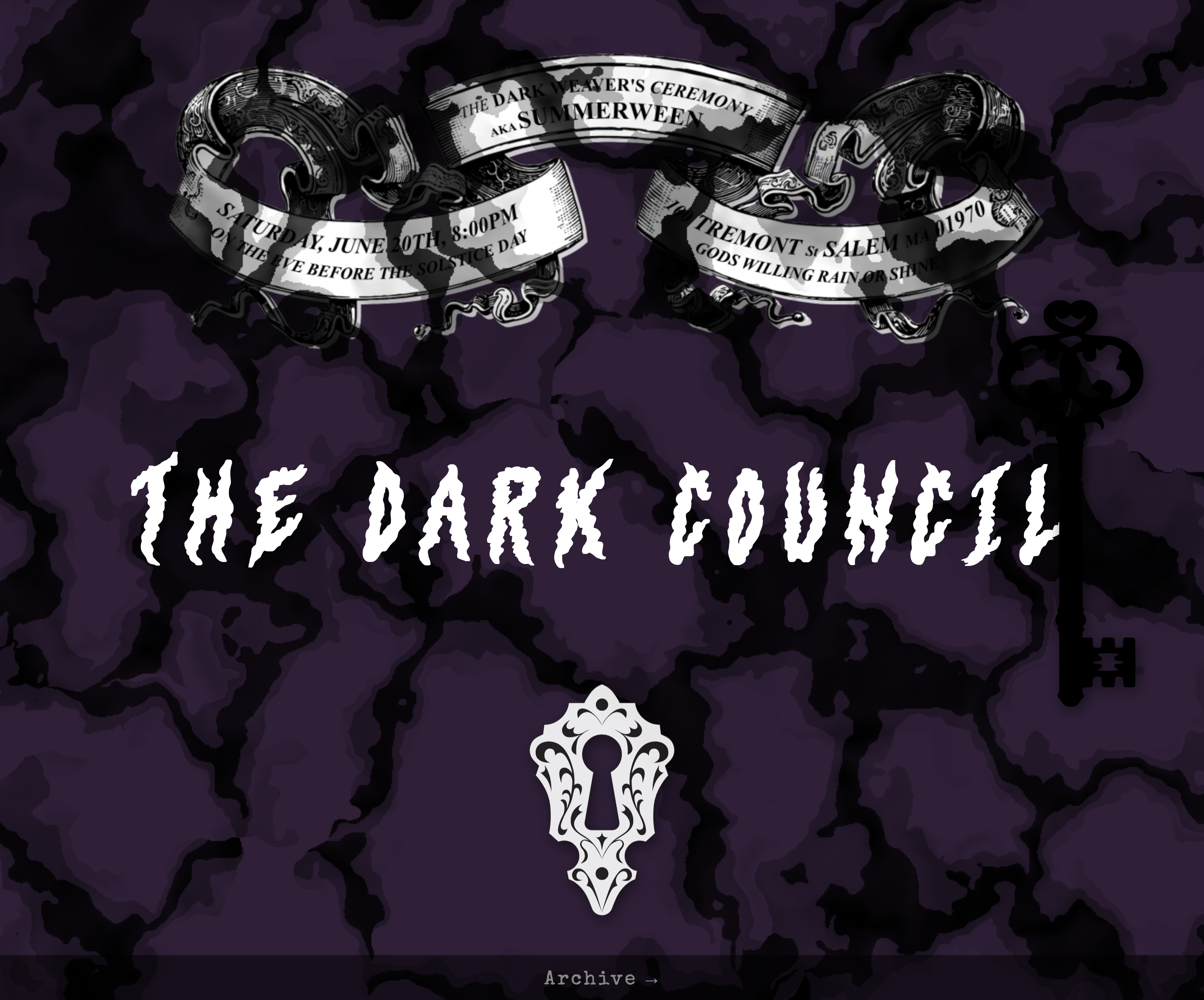 Screenshot of the Slug & Dandelion Dark Council site, May 2026